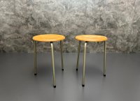 Seltener Dreibein Hocker Original Vintage Hocker Industrie Café - Bild 3