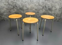 Seltener Dreibein Hocker Original Vintage Hocker Industrie Café - Bild 5
