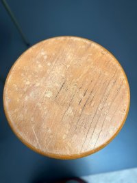 Seltener Dreibein Hocker Original Vintage Hocker Industrie Café - Bild 12