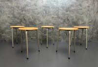 Seltener Dreibein Hocker Original Vintage Hocker Industrie Café - Bild 16