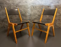 Holzstühle Vintage Stuhl Retro Stapelstühle Bauhaus Stühle Modern - Bild 2