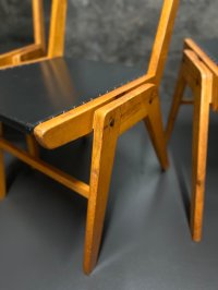 Holzstühle Vintage Stuhl Retro Stapelstühle Bauhaus Stühle Modern - Bild 11