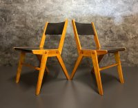 Holzstühle Vintage Stuhl Retro Stapelstühle Bauhaus Stühle Modern - Bild 1