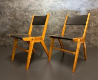 Holzstühle Vintage Stuhl Retro Stapelstühle Bauhaus Stühle Modern - Bild 3