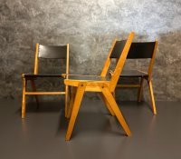 Holzstühle Vintage Stuhl Retro Stapelstühle Bauhaus Stühle Modern - Bild 6