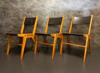 Holzstühle Vintage Stuhl Retro Stapelstühle Bauhaus Stühle Modern - Bild 7