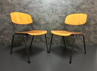 Vintage Stühle Retro Stapelstühle Gastro Bistro Stühle Industrie - Bild 2