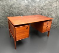 Dänischer Mid-Century Schreibtisch Arne Vodder Teak Vintage Büro - Bild 2