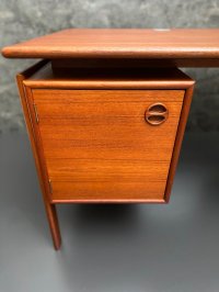 Dänischer Mid-Century Schreibtisch Arne Vodder Teak Vintage Büro - Bild 11