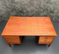 Dänischer Mid-Century Schreibtisch Arne Vodder Teak Vintage Büro - Bild 3