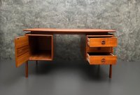 Dänischer Mid-Century Schreibtisch Arne Vodder Teak Vintage Büro - Bild 8