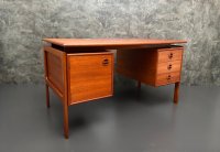 Dänischer Mid-Century Schreibtisch Arne Vodder Teak Vintage Büro - Bild 17