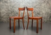 2 x Frankfurter Stühle Holzstühle Küchenstühle 60er Mid Century - Bild 5