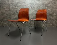 50x Stapelstühle Vintage Stuhl Retro Pagholz Stühle Gastro Bistro - Bild 1