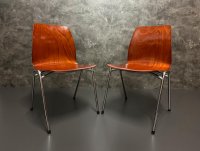 50x Stapelstühle Vintage Stuhl Retro Pagholz Stühle Gastro Bistro - Bild 4