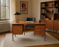 Arne Vodder Schreibtisch Teak 1960er Gasvig Møbler Danish Design - Bild 2