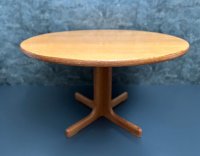 Vintage Holztisch rund ausziehbar Ø120 cm Esstisch Runder Tisch - Bild 9
