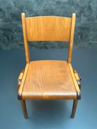 Original Vintage Holzstühle Stapelstühle Retro Stuhl Gastro Cafe - Bild 15