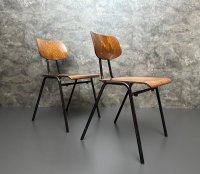 Stabile gebrauchte Stapelstühle Vintage Stühle Retro Stuhl Loft - Bild 4