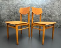 Vintage Holzstühle 60er Bauhaus Mid-Century Stühle Gastro Bistro - Bild 2