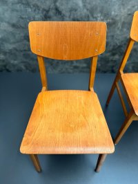 Vintage Holzstühle 60er Bauhaus Mid-Century Stühle Gastro Bistro - Bild 11