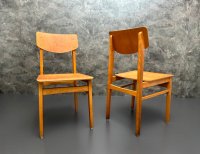 Vintage Holzstühle 60er Bauhaus Mid-Century Stühle Gastro Bistro - Bild 14