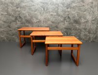 Skandinavische Beistelltische Vintage Mid Century Teak Couchtisch - Bild 4
