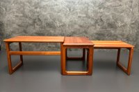 Skandinavische Beistelltische Vintage Mid Century Teak Couchtisch - Bild 7