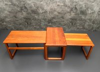 Skandinavische Beistelltische Vintage Mid Century Teak Couchtisch - Bild 16