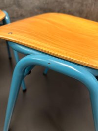 Vintage Stühle Retro Stapelstühle Gastro Stuhl Bistro Cafe Loft - Bild 18