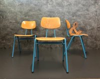 Vintage Stühle Retro Stapelstühle Gastro Stuhl Bistro Cafe Loft - Bild 2
