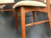 Original Niels Koefoed Eva Stühle Danish Mid-Century Teak Loft - Bild 19