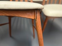Original Niels Koefoed Eva Stühle Danish Mid-Century Teak Loft - Bild 20