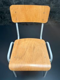 Vintage Stuhl mit Metallgestell als Blumenständer Stahlrohr Stuhl - Bild 3