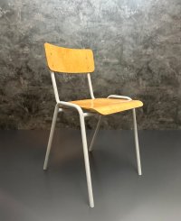 Vintage Stuhl mit Metallgestell als Blumenständer Stahlrohr Stuhl - Bild 1