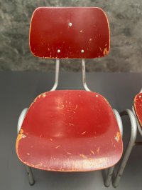 2 Vintage Stapelstühle Retro Stühle Gebraucht Küchenstühle Loft - Bild 9