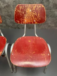 2 Vintage Stapelstühle Retro Stühle Gebraucht Küchenstühle Loft - Bild 10