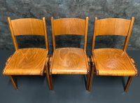 Vintage Stühle Retro Gastro Bistro Stuhl Holzstuhl Stapelstuhl - Bild 7