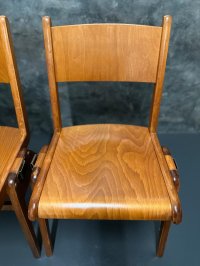 Vintage Stühle Retro Gastro Bistro Stuhl Holzstuhl Stapelstuhl - Bild 10