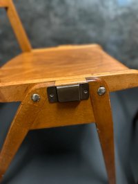 Vintage Stühle Retro Gastro Bistro Stuhl Holzstuhl Stapelstuhl - Bild 15
