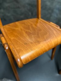 Vintage Stühle Retro Gastro Bistro Stuhl Holzstuhl Stapelstuhl - Bild 14