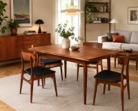 Mid-Century Esstisch Teak Skandinavischer Teak Esstisch Vintage - Bild 20