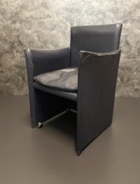 Cassina Sessel Modell 401 Echtleder Sessel Designklassiker Stuhl - Bild 2