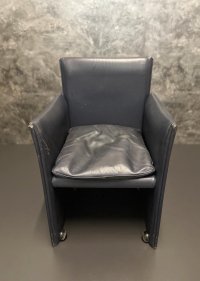 Cassina Sessel Modell 401 Echtleder Sessel Designklassiker Stuhl - Bild 3