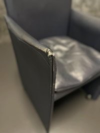 Cassina Sessel Modell 401 Echtleder Sessel Designklassiker Stuhl - Bild 8