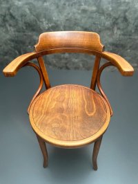 Original Thonet Armlehnstuhl Modell 233 Vintage Stuhl Mid Century - Bild 6
