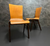Holzstühle Vintage Stühle Retro Stapelstühle Theater Stuhl Gastro - Bild 5