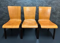 Holzstühle Vintage Stühle Retro Stapelstühle Theater Stuhl Gastro - Bild 12