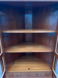 Dyrlund Eckvitrine Teakholz Dänisches Design Eckschrank Teak 70er - Bild 8