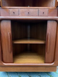 Dyrlund Eckvitrine Teakholz Dänisches Design Eckschrank Teak 70er - Bild 9